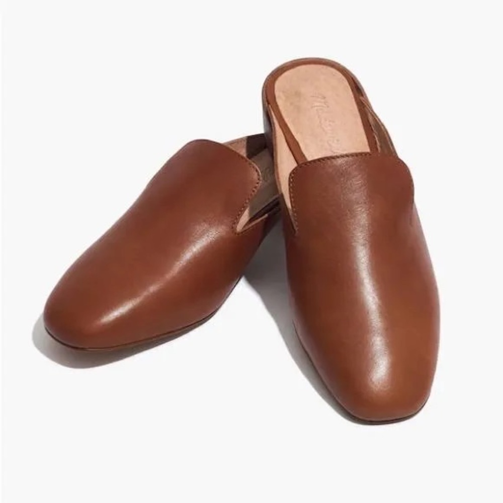 Madewell Brown Leather Women's Willa Loafer Mules